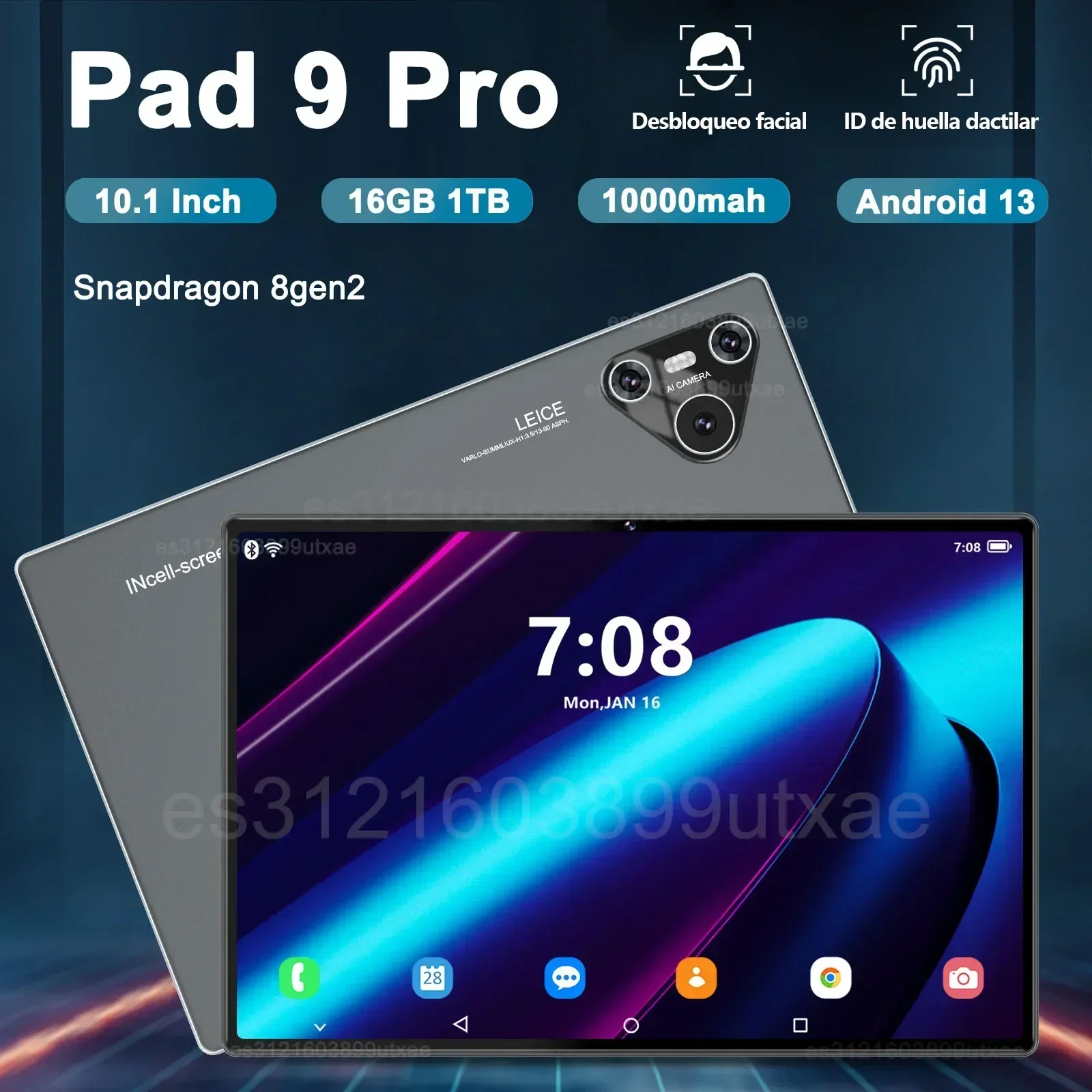 

Новый! Оригинальный планшет Pad 9 Pro 10,1 дюйма Android 13 Snapdragon 8gen2 Global 16 ГБ + 1024 ГБ 10000 мАч 5G Dual SIM WIFI HD-экран