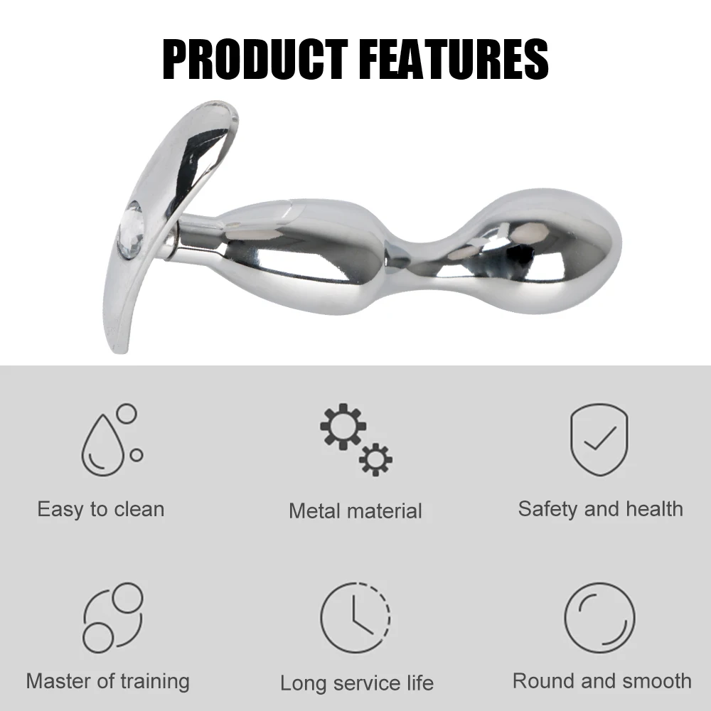 22-30mm Metal Butt Plug Anal Toys For Women Men Prostate Massager Dildos Female Masturbator Panties Sex Products Erotic Goods