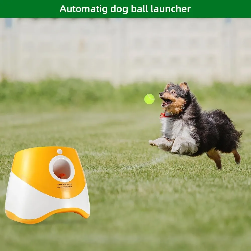 Ball Launcher for Dogs, Automatic Dog Ball Launcher, Interactive Dog Toys Pet Ball Indoor Outdoor Thrower Machine