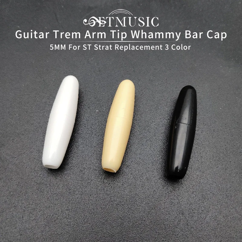 6PC Black/White/Yellow 5mm Guitar Trem Arm Tip Whammy Bar Cap For ST/FD Replacement