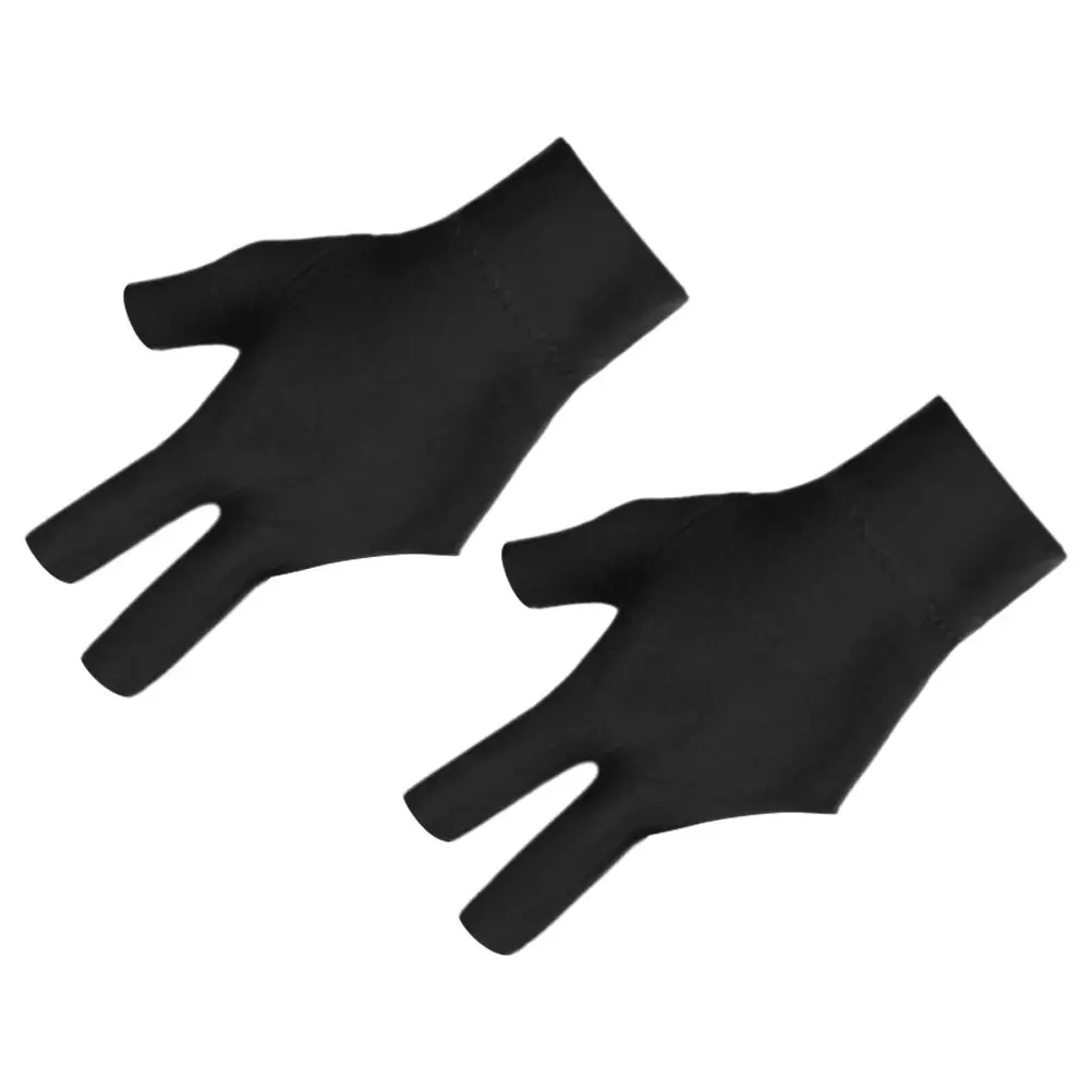 

Комплект из 2 эластичных дышащих бильярдных перчаток с тремя пальцами из премиального полиамидного материала, влагоотводящие, снижающие трение, долговечные, для игры в бильярд