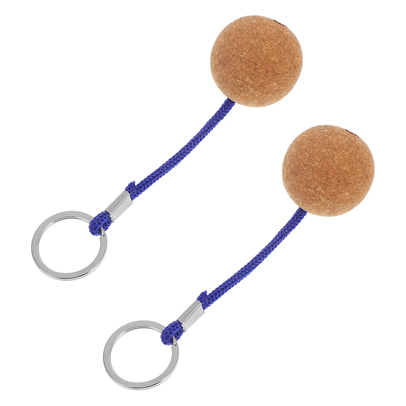 2 Pcs Key Ring Decorative Floating Keychains Fishing Boat Buoy Buoyant Keyrings