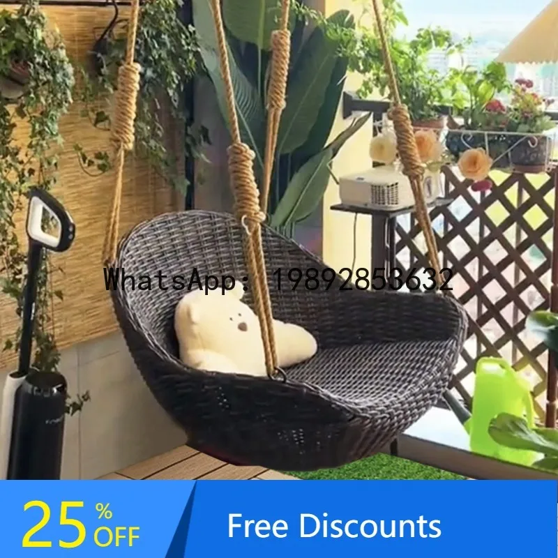

XL Hanging Basket Chair Indoor Autumn Lazy Leisure Hammock Rocking Chair Balcony Rattan Chair Child Home