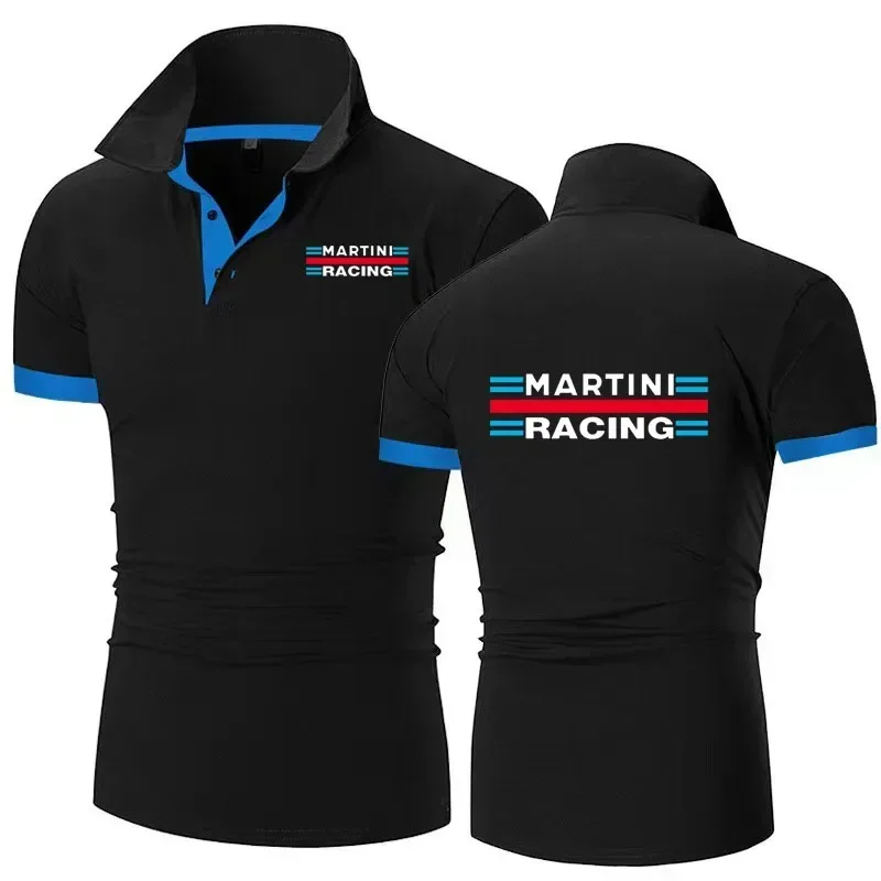 

2024 New Men's Women's Summer Fashion Extreme Sports Polo shirt Martini Racing Polo Europe Size lapel cotton T Shirt S-6XL