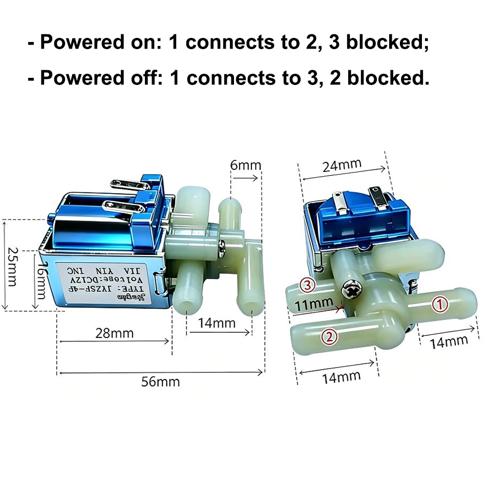 Detalhe 1 de Válvula solenoide JYZSF-4F Pneumática