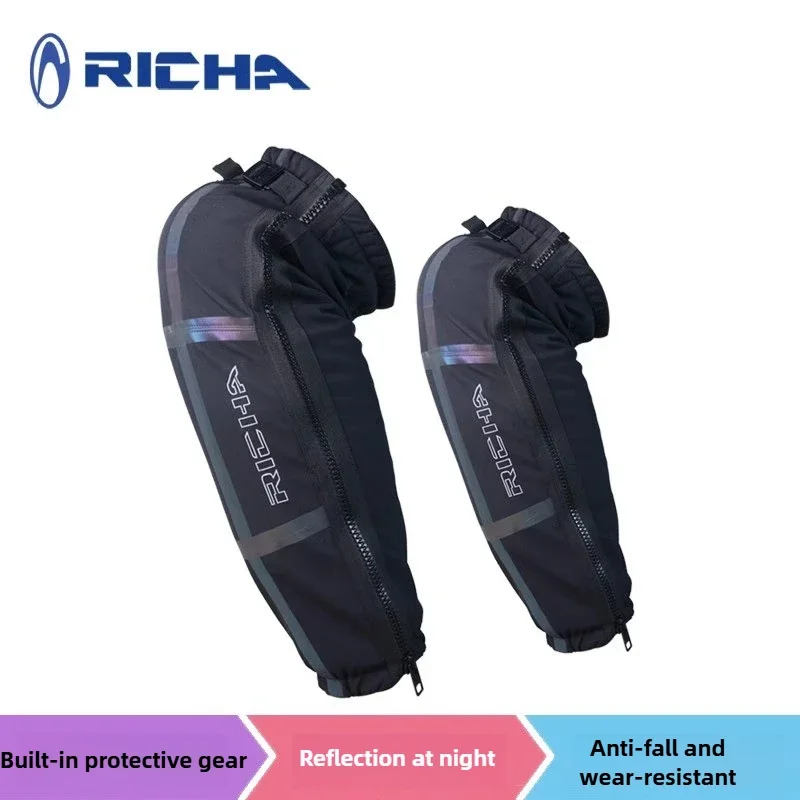 RICHA Motorcycle Riding Knee Pads for Men and Women Winter Anti-fall Warm Fleece Windbreak Rider Protection CE Protective Gear