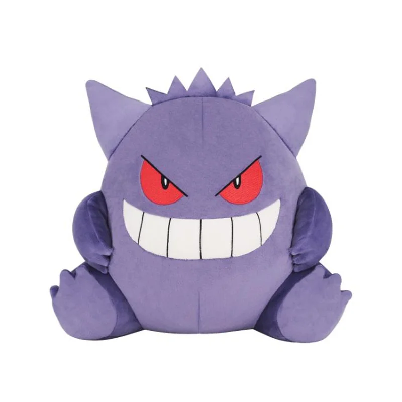 Japanese Pokemon Mudbray Gengar Throw Pillows SAN-EI CO.LTD Plush Toy Children Cute Soft Birthday Christmas Gifts