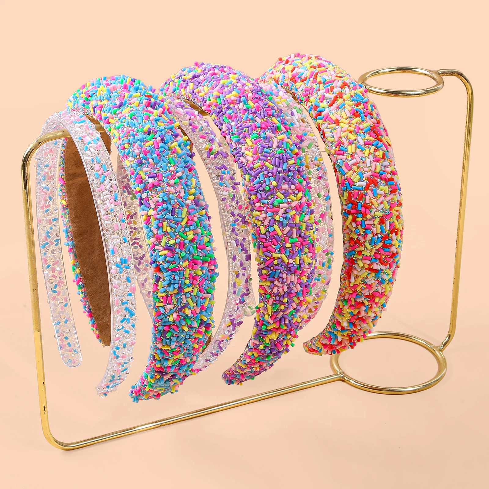 

2/6pcs Ice Cream Doughnut Wide Edge Hair Band For Kids Fashion Cute Sweet Hair Hoop For Girls Women Daily Hair Accessories