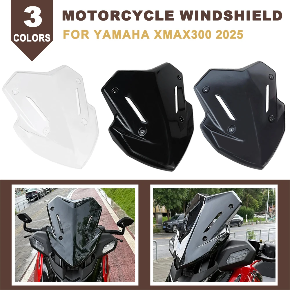 

Motorcycle Sports Windshield Windscreen Fairing Wind Shield Visor Deflector Protection For YAMAHA XMAX300 XMAX X-MAX 300 2025