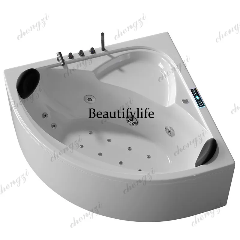 Japanese Surf Massage Smart Thermostatic Bath Household Adult Acrylic Corner Triangle Bath