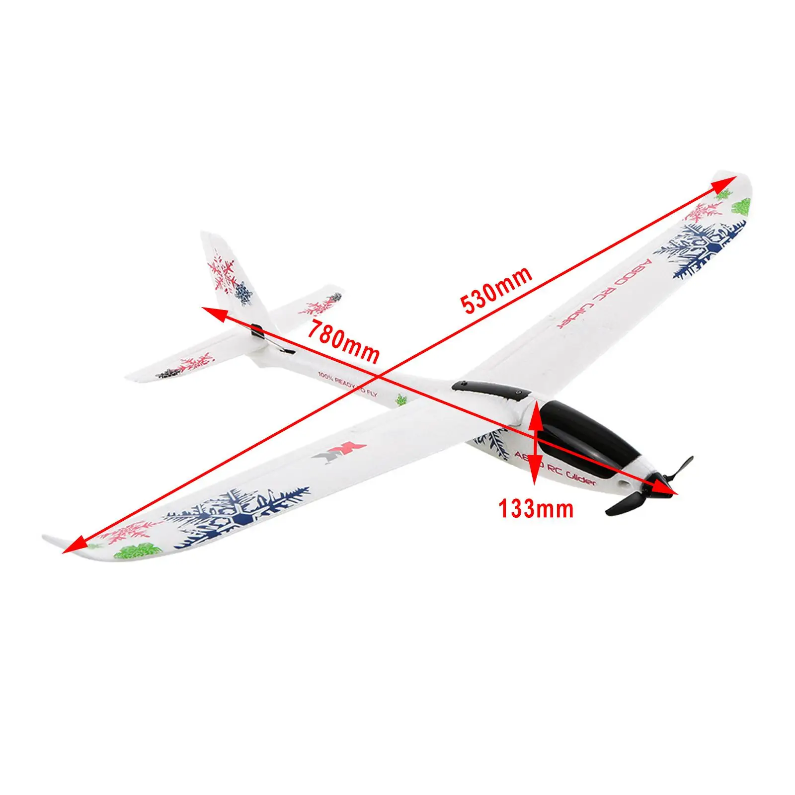 1 Piece Remote Control 3D6G Switch Model XK A800 1 Pcs Glider RC Airplane