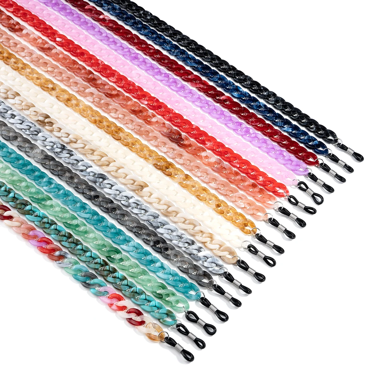 1ps Acrylic Multicolor Eyeglass Chain Sunglasses Strap Anti-Slip Lanyard Neck Rope Eyewear Accessories