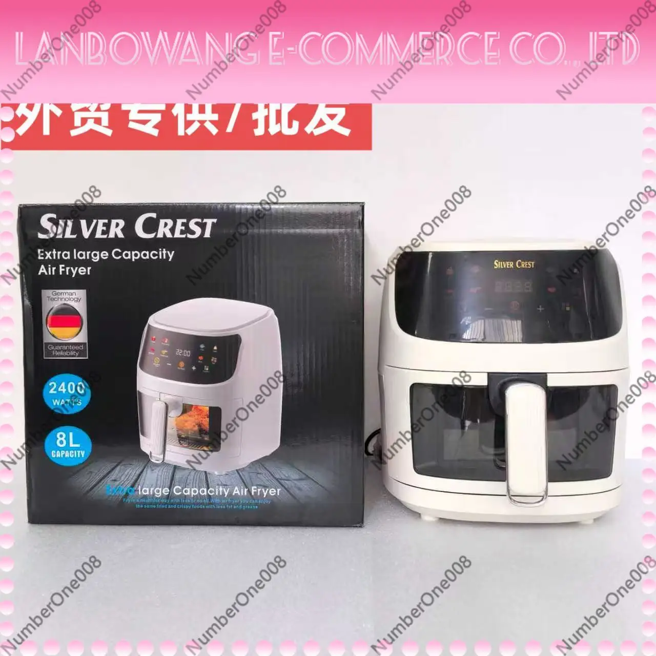 8L Large Smart Touch Screen Air Fryer Digital Oil-Free Oven for Home