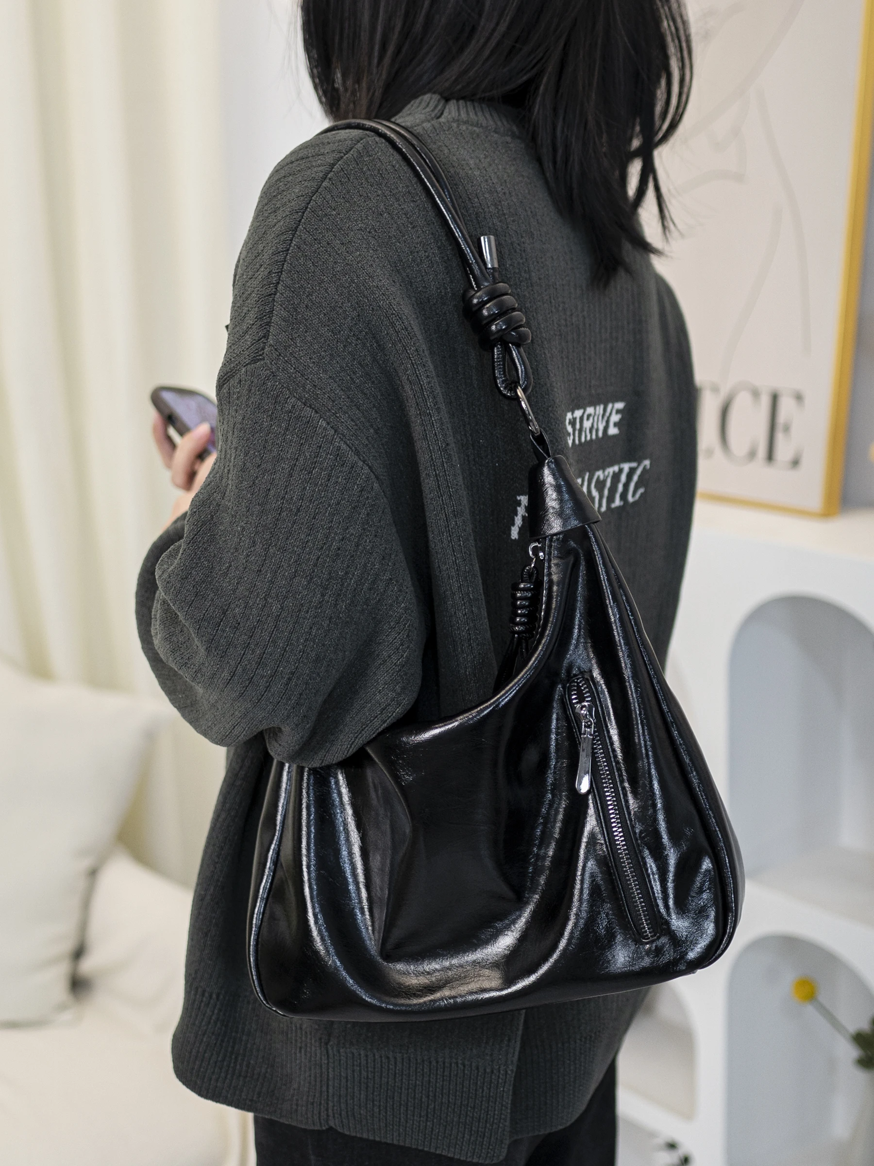 

Original Design 2025 New Large Capaci Commuter Tote Bag Versatile Work School Arm oulder Crossbody Bag for Women