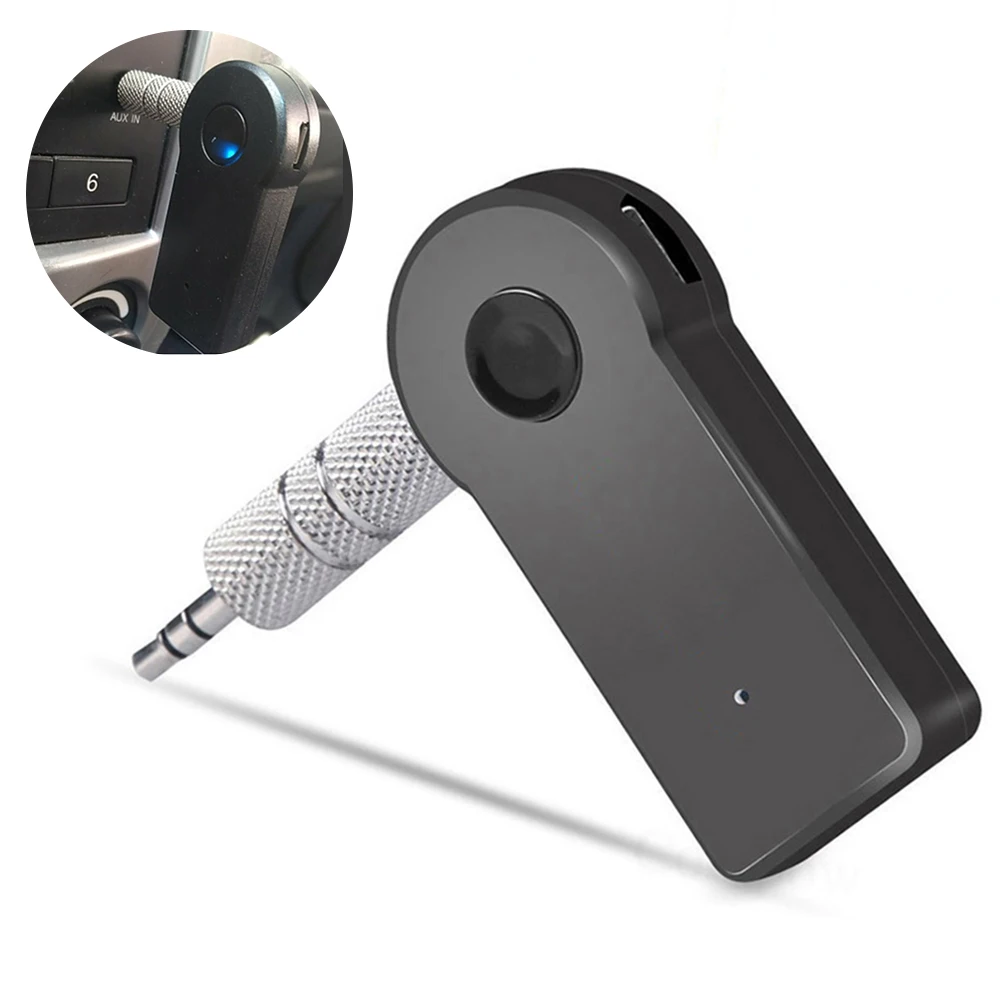 Car Bluetooth 4.0 Receiver Transmitter Adapter 3.5mm Phone AUX Audio MP3 Car Stereo Music Receiver 2 In 1 Adapter with Mic