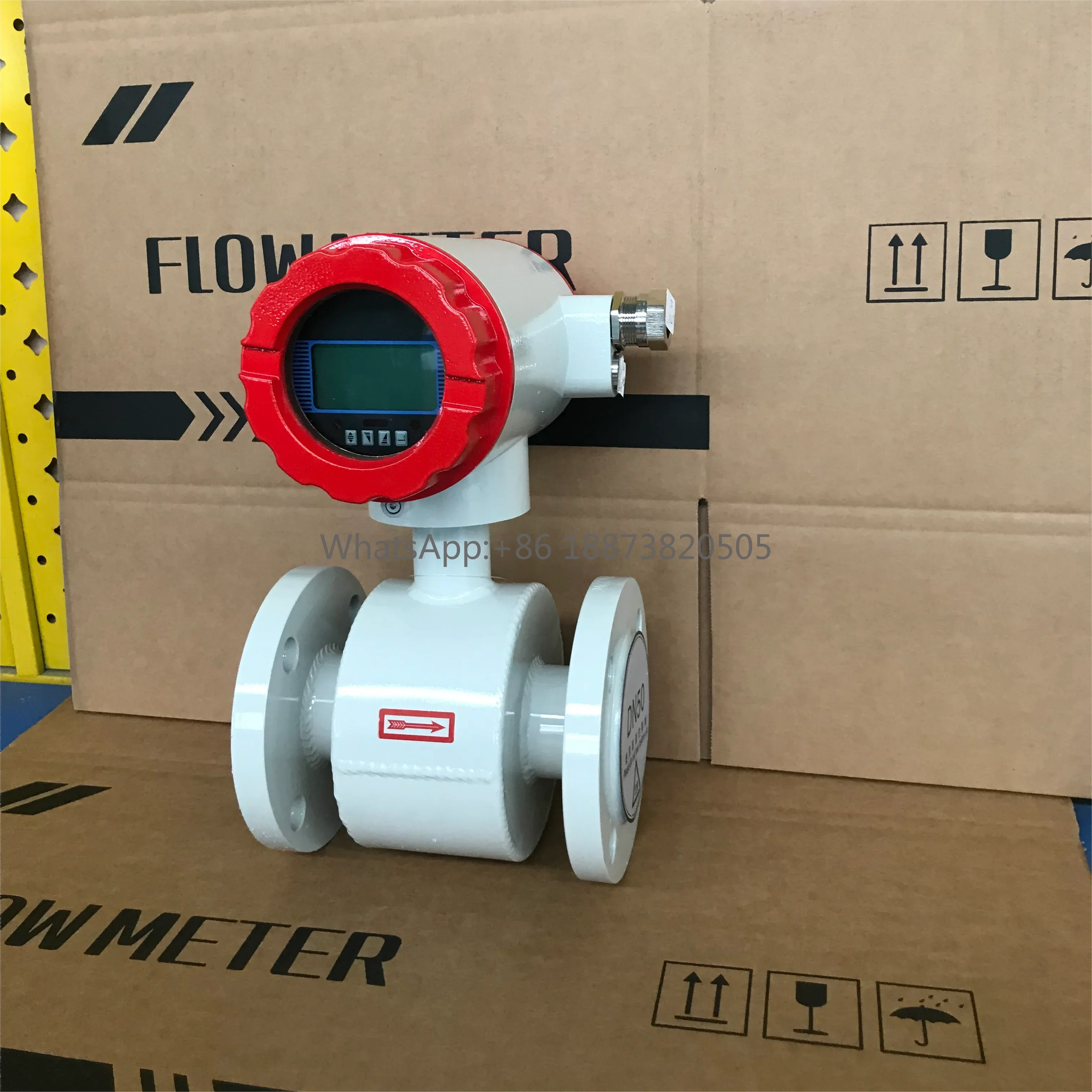 Food Grade Measure Ultrasonic Liquid Flow Meters Meter Electromagnetic Flow With Temperature Sensor