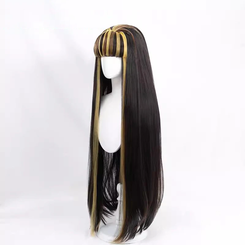 Anime Monster High Cleo De Nile Cosplay Wig Long Hair Props Movie Woman Role Play Performance Halloween Christmas Carnival