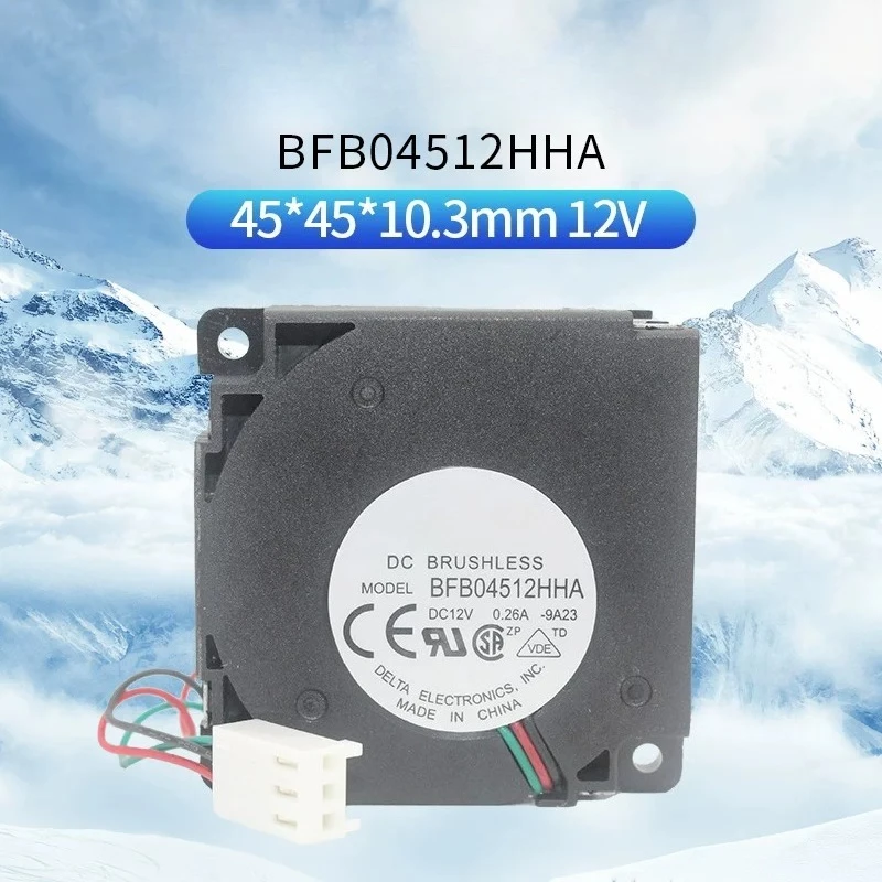 Quiet Centrifugal Blower Fan BFB04512HHA,4510 12V Vortex Cooling Fan For Delta