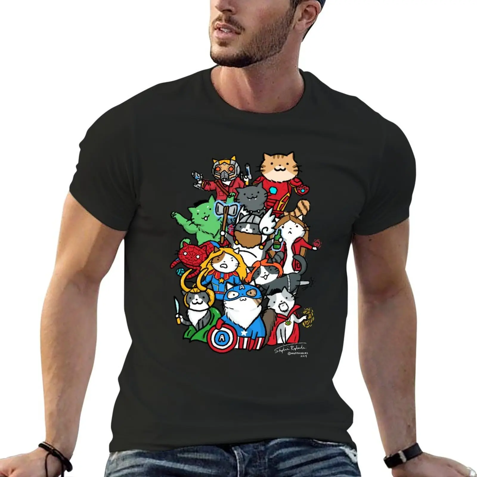 

Catvengers T-Shirt shirts graphic tees shirts graphic tee korean fashion heavyweights funny t shirts for men