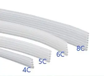 4Lines 5Lines 6Lines 8Lines 1.2M Ciss Accessories Pipe Lines Hose PVC Tubes For Printer Continous Ink Supply Systems Pipelines