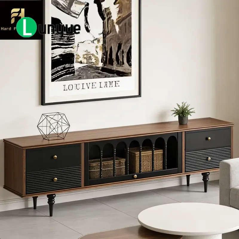 Italian Design Modern Wooden TV Cabinet Living Room Furniture Cost Effective Display Stand Fashion Home Decor Storage Unit