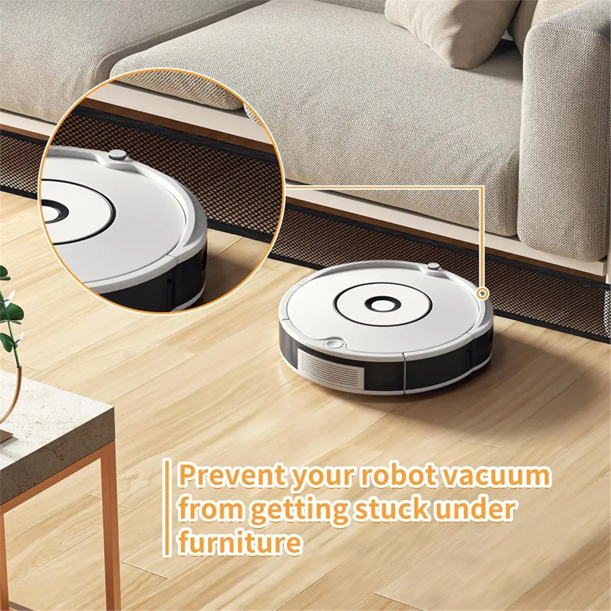 مانع تحت الأريكة، مانع الأثاث 4 × 394 بوصة تحت 30 ربطة كابلًا، حاصرات الأريكة لألعاب الحيوانات الأليفة سهلة التركيب #6