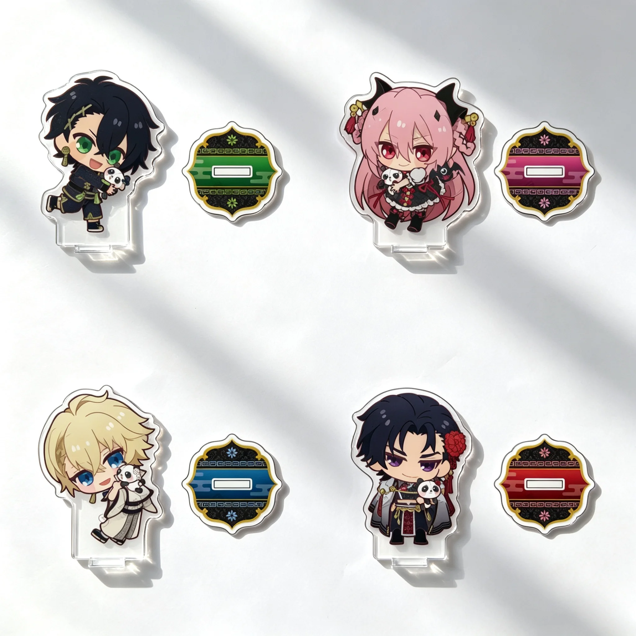 Anime Seraph of the End Original Clothing Collection Yuichiro Hyakuya Q-Style Acrylic Stand Model Plate Keychains Desk Decor