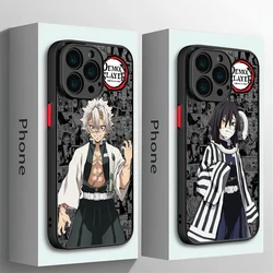 Anime Demon Slayer Handyhülle für iPhone 15 14 13 12 11 Mini Pro Max X XR XS Max 7 8 Plus Matte transparente Rückseite