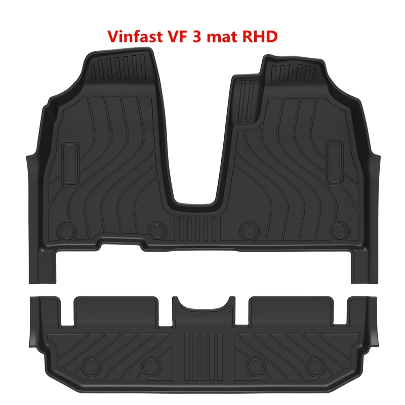 تستخدم ل RHD VINFAST VF3 سجادة السيارة VINFAST VF3 AllWeather الكلمة حصيرة VF3 الجذع حصيرة مجموعة كاملة الكسوة إلى VF3 حصيرة أرضية مقاومة للماء #2