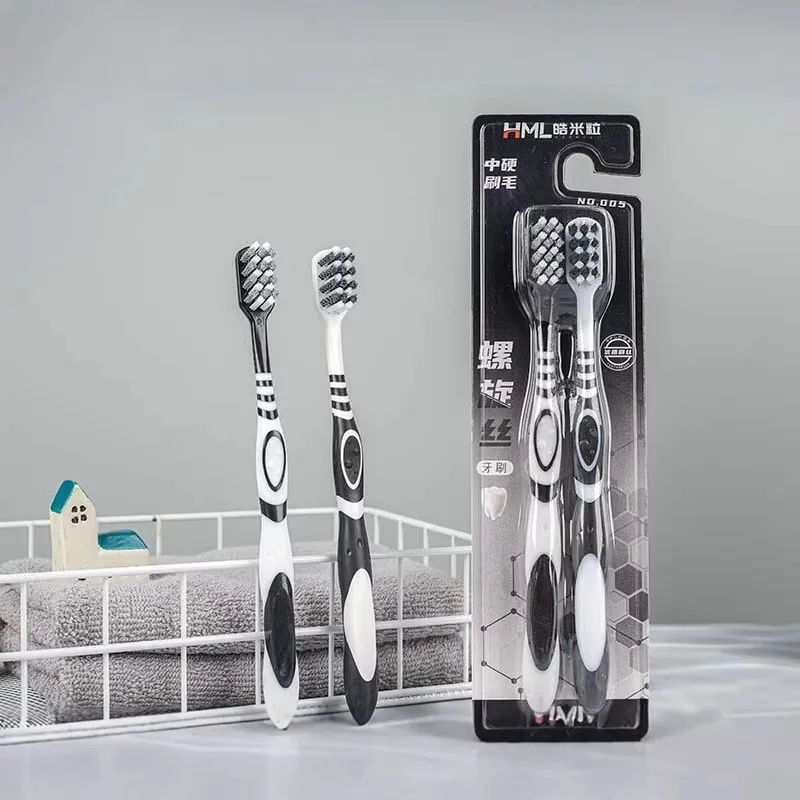 Hard bristled toothbrush for adults, super hard, durable, high-end, medium hard bristles, smoke stains, tooth dirt cleaning tool