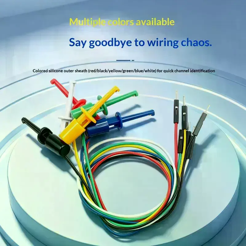 1Pcs Electrical Test Hooks Male Female Connector Wire Transistor Tester Probe Multimeter Instrumentation