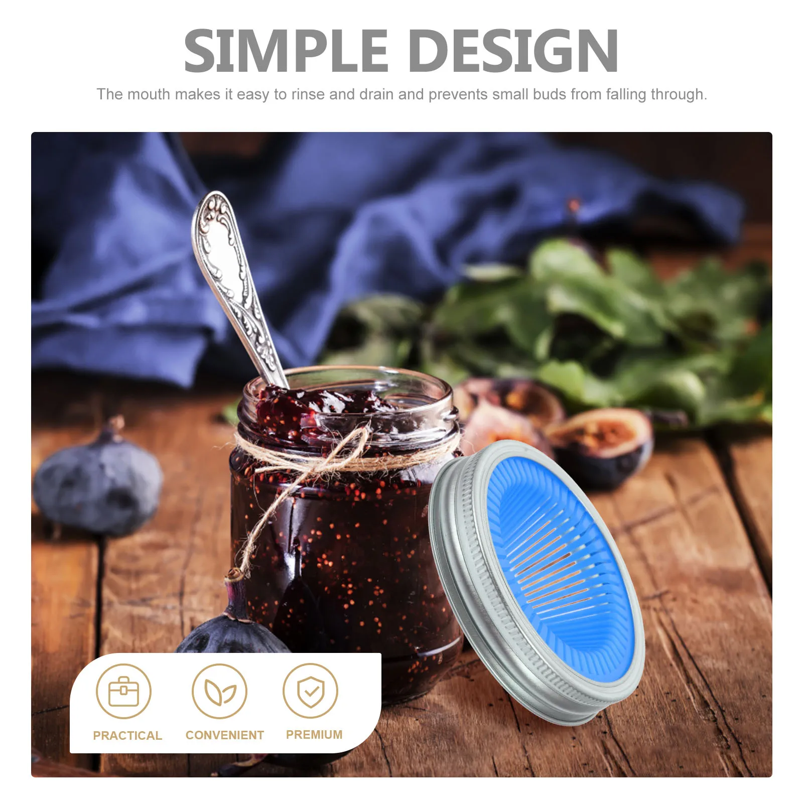 

2Pcs Heavy Duty Mason Jar Sprouting Lids Wide Mouth Filter Meshes Reusable Kitchen Sprout Maker Tool