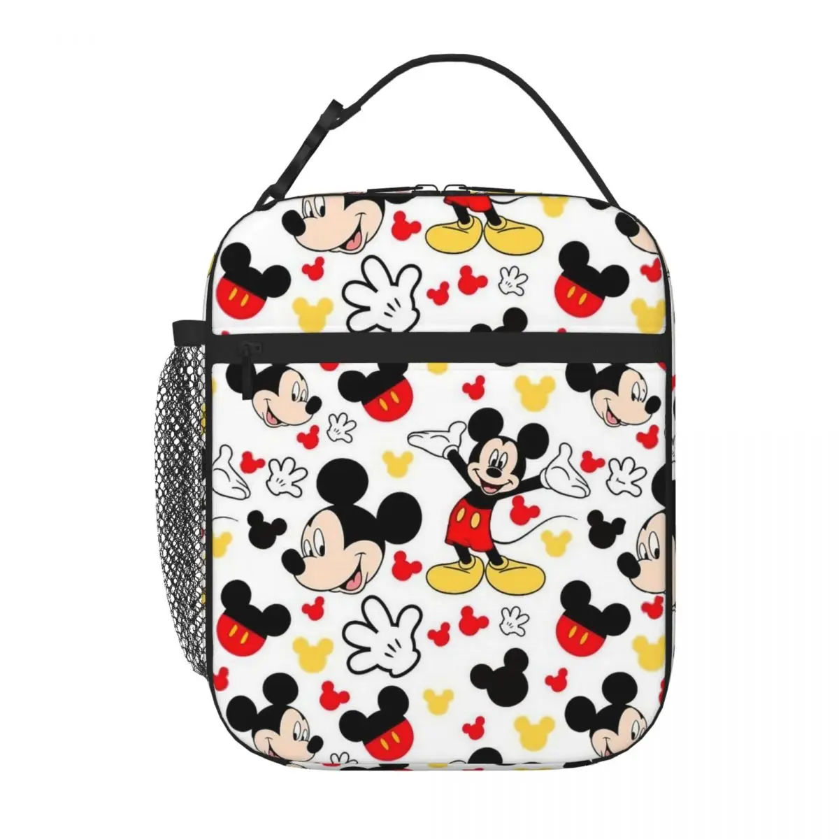 Mickey Mouse Cute Cartoon Insulated Lunch Bag Cooler Bag Reusable Large Tote Lunch Box Food Storage Bags Work Picnic