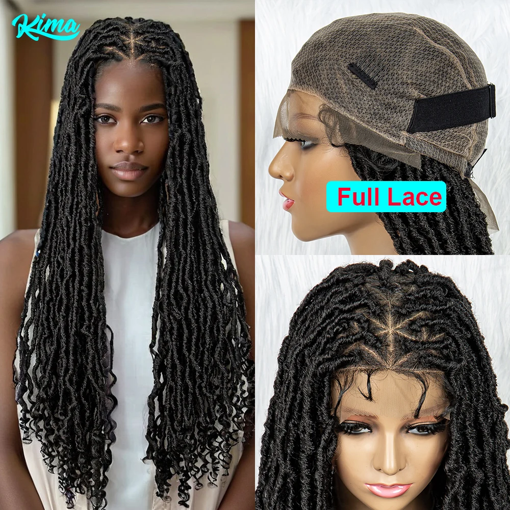 Full Lace  Braided Wigs Synthetic Lace Wigs Braided Wigs Crochet Wigs Faus Locs Braided Wigs for Black Women