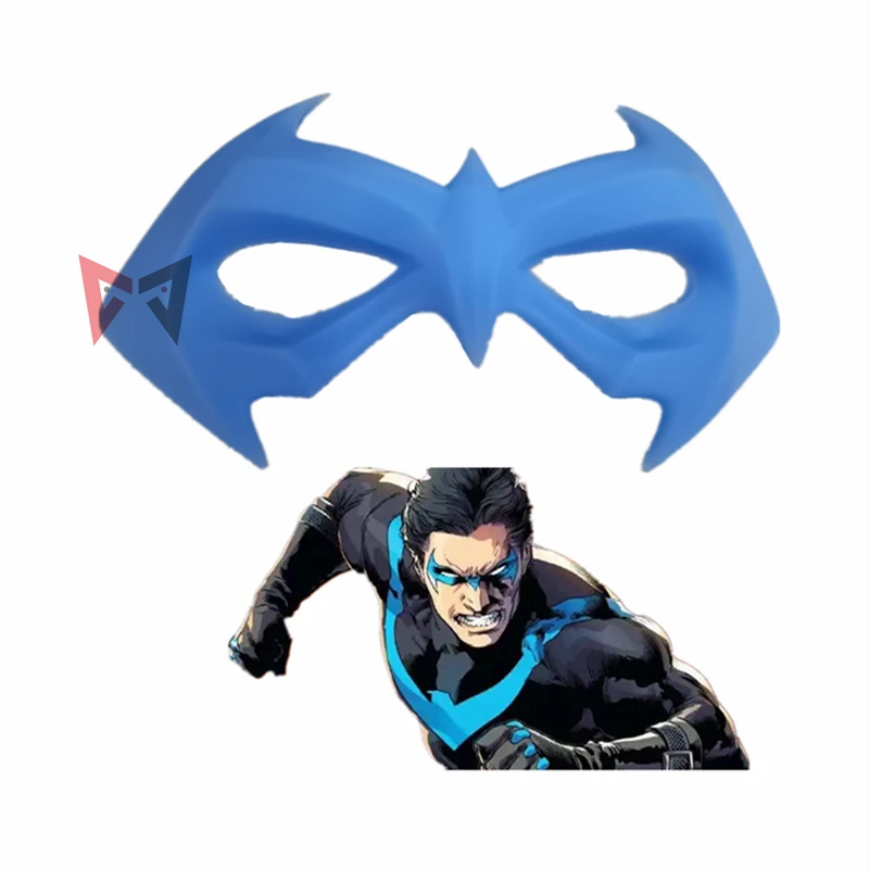 New Nightwing Cosplay Prop Eye Patch Mask Blue Color For Halloween Party Christmas