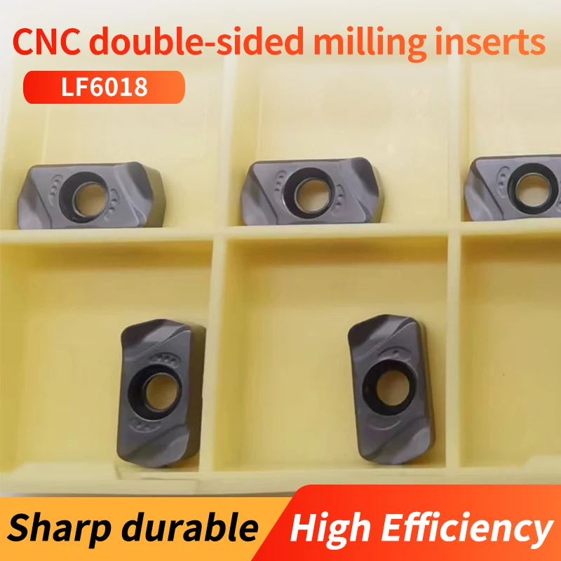 

VOKET milling cutter grain fast feeding CNC double-sided milling insert LNMU0303ZER-MJ LF6018