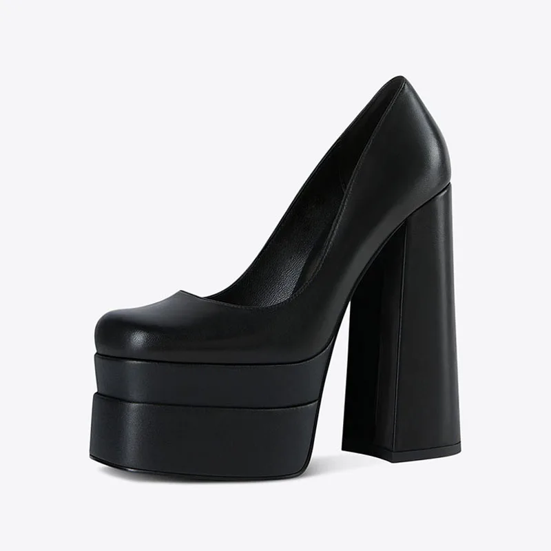 

Европейские и американские женские свадебные туфли на высоком каблуке на платформе и толстом каблуке с квадратным носком, женские Zapatos mujer