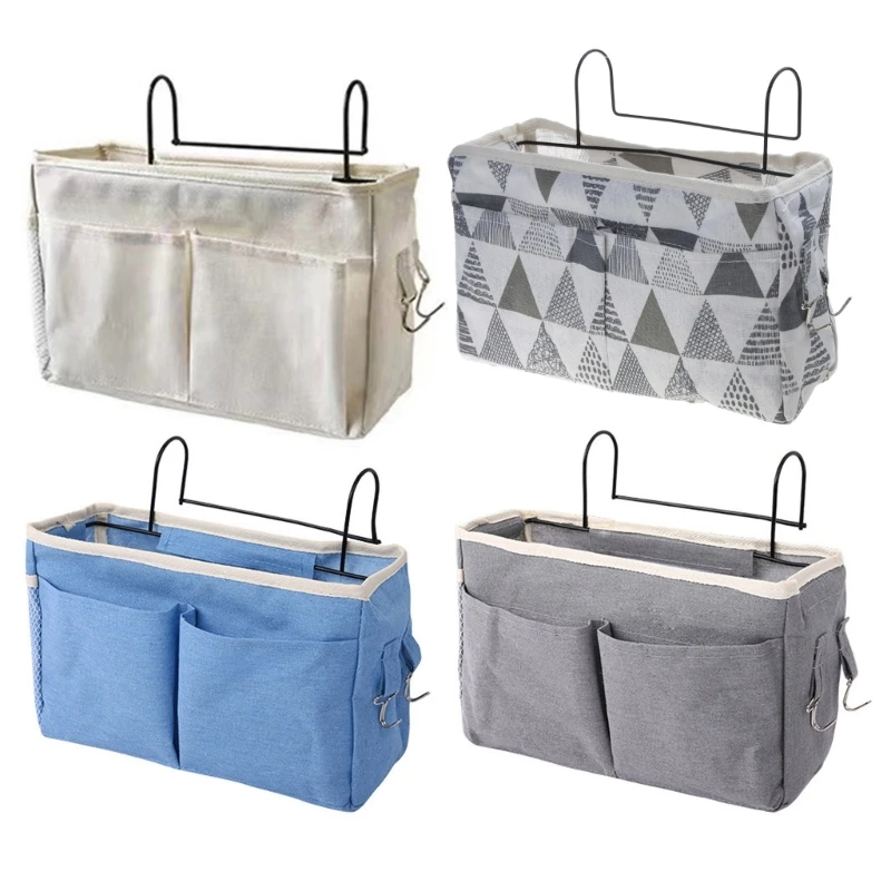 Bedside Storage Bag Hanging for Bunk Hospital Beds Dorm Rooms Bed Rails Crib Bed Side Nappy Holder