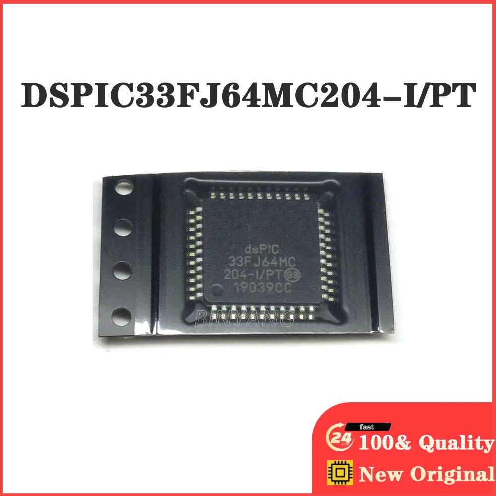 

10 шт./партия DSPIC33FJ64MC204-I/PT PIC33FJ64MC204 DSPIC33FJ64MC QFP44 новые оригинальные запасные электронные компоненты IC