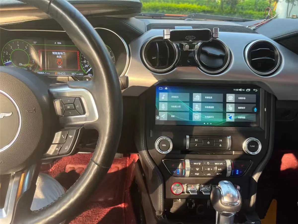 أنا أندرويد 13 لفورد موستانج 2014 2015 2016-2021 Carplay راديو السيارة الوسائط المتعددة مشغل فيديو الملاحة ستيريو نظام تحديد المواقع النمط الأصلي
