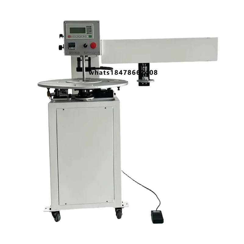 Pneumatic Automatic Heat Transfer Machine for Apparel Logos With Rotary Worktable Flexible Pressing Time and Touch Control