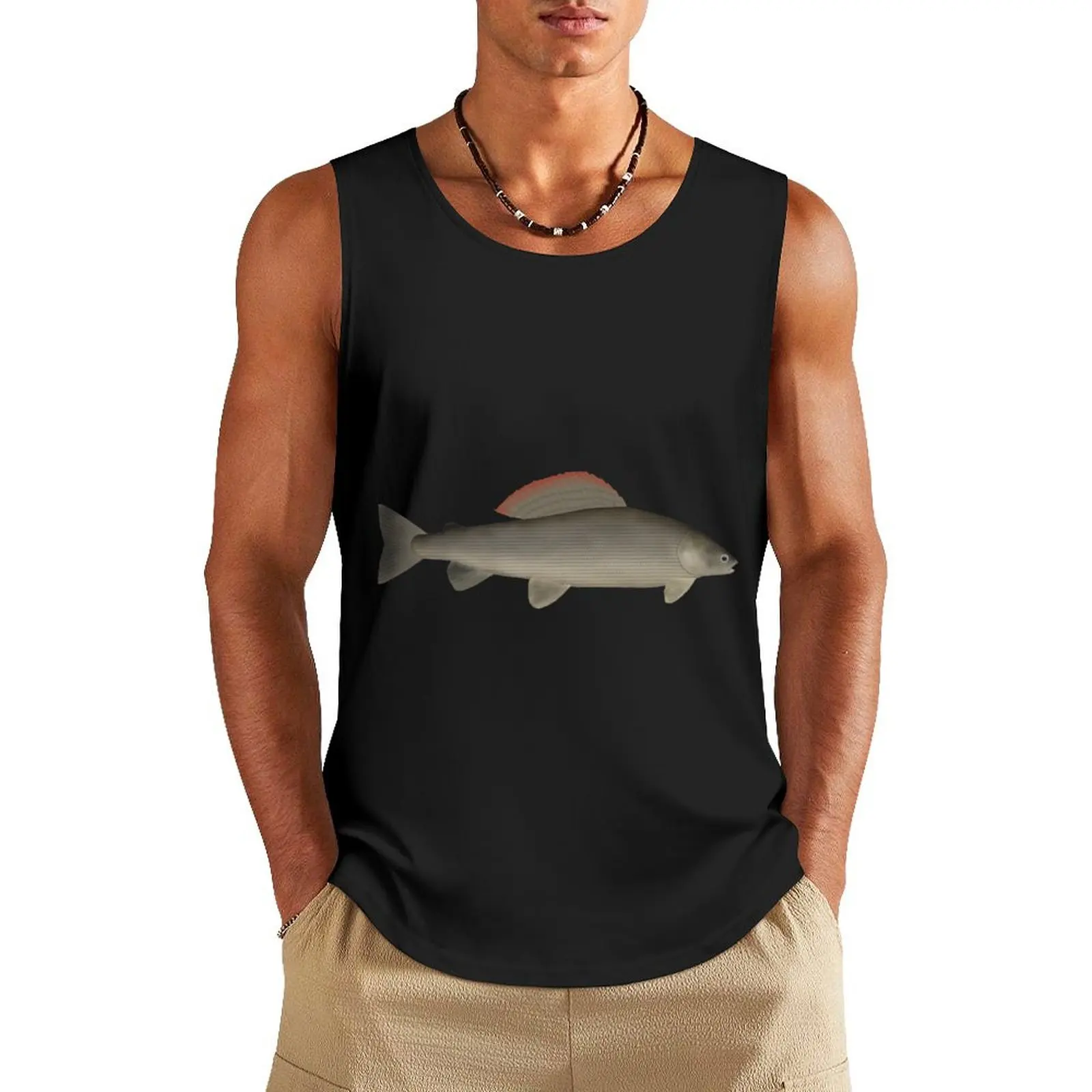 

European Grayling Tank Top Man sleeveless shirt Sleeveless men Men's gym t-shirts sleeveless tshirts for men