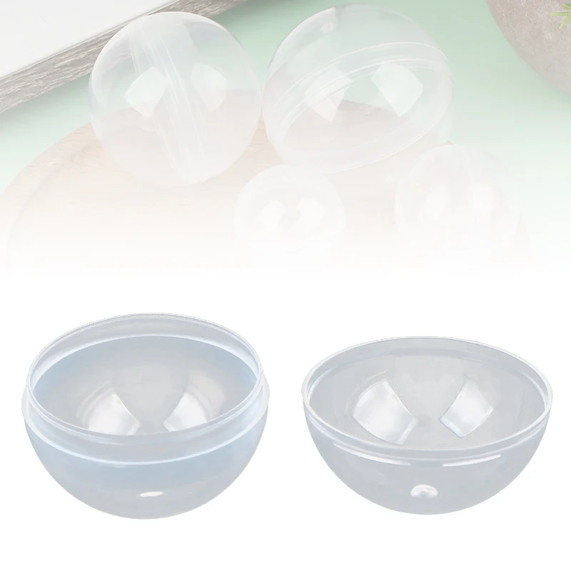 50 قطعة من ألعاب الكبسولات البلاستيكية الشفافة يمكن فتح حاويات الكرة الصغيرة المفاجئة نموذج شفاف صنع الأشياء لعبة تعليمية