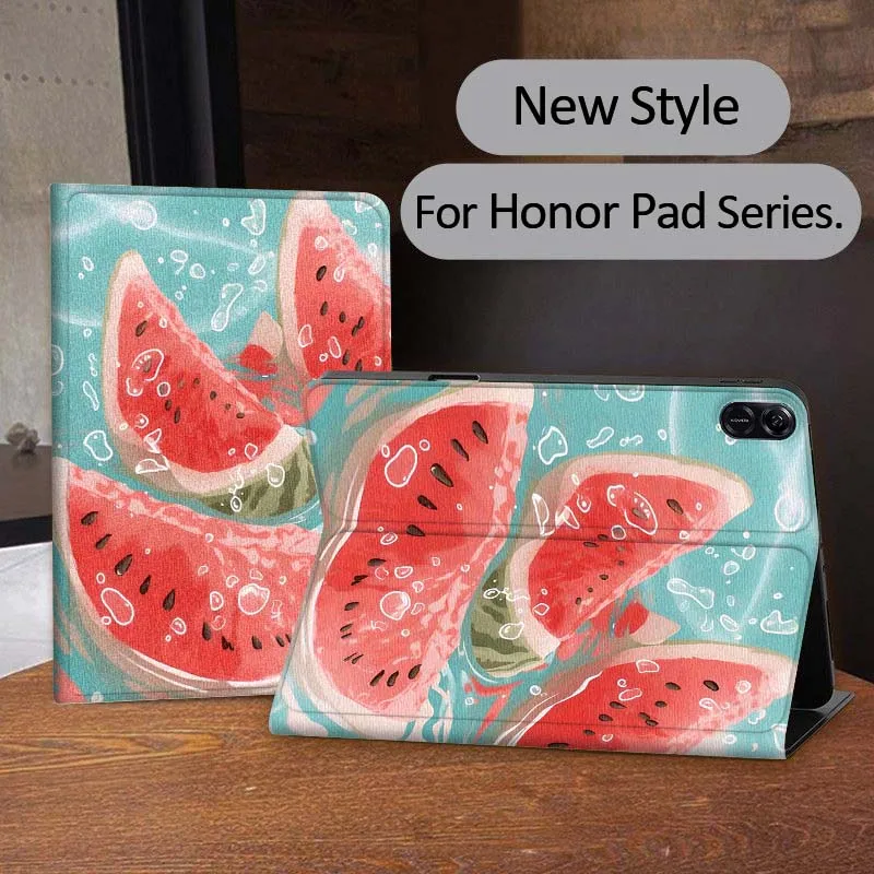 

Watermelon Illustration For Honor Tab Tablet MagicPad 3 6 7 X8 V7 V8 8 9 X9 X8a X9a 10 Pro Inch 2020 2021 Tablet Case