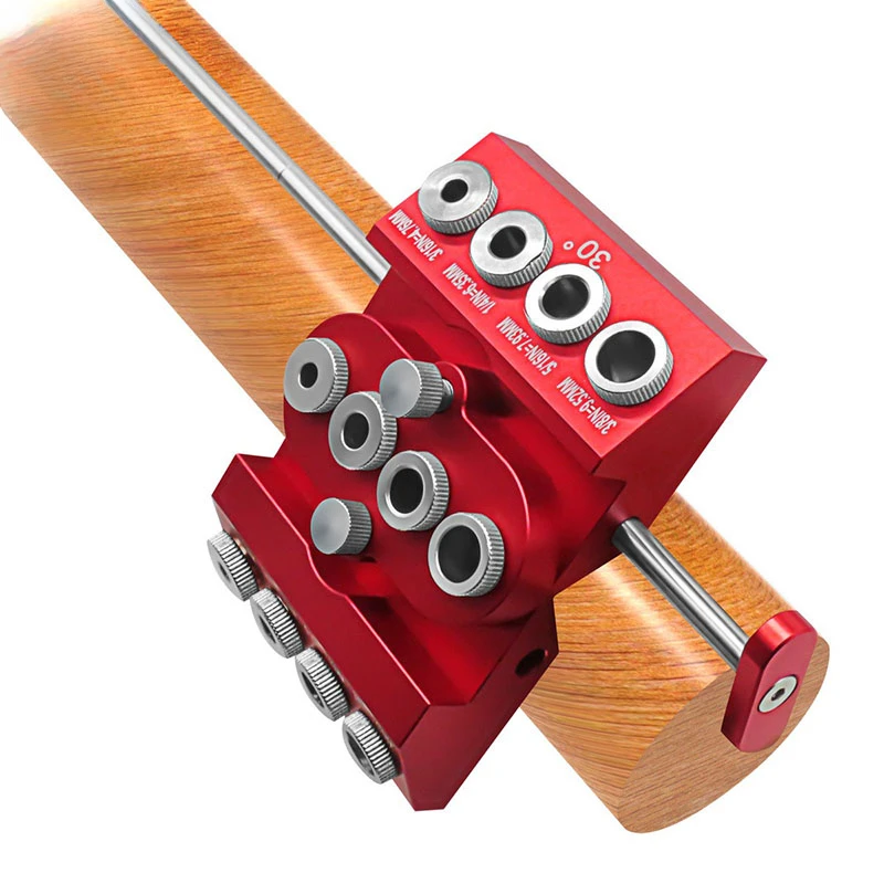 30 °/45 °/90 ° Puncher with Extended Positioning Multi-Angle Woodworking Punch Locator