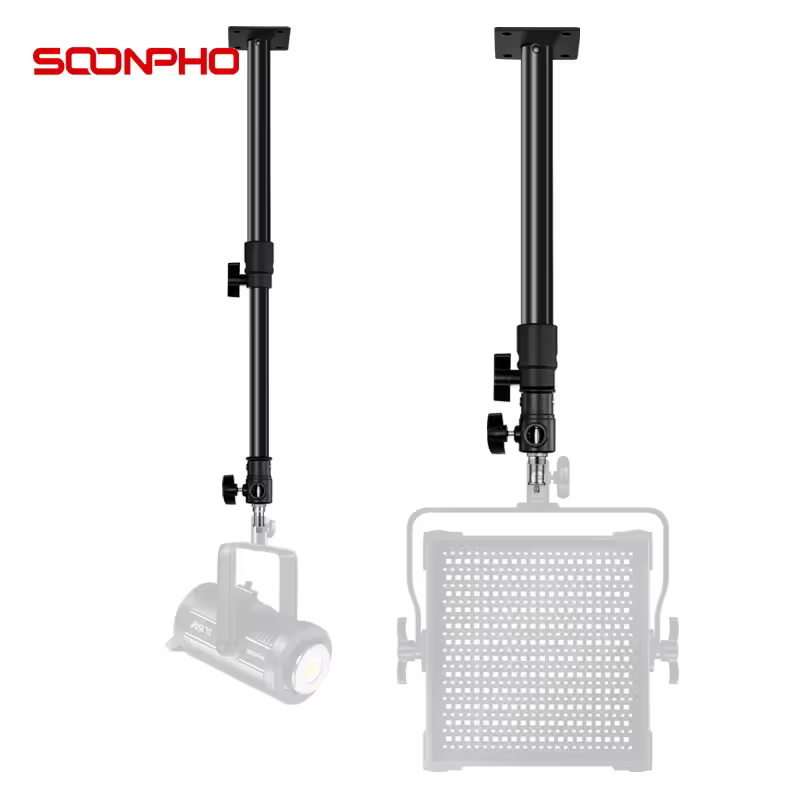 Soonpho Wall Ceiling Mount Light For Flash Lamp LED Lights Softbox Photo Studio Live broadcast vedio 3/8" 1/4" Stud 5.0 Tripod