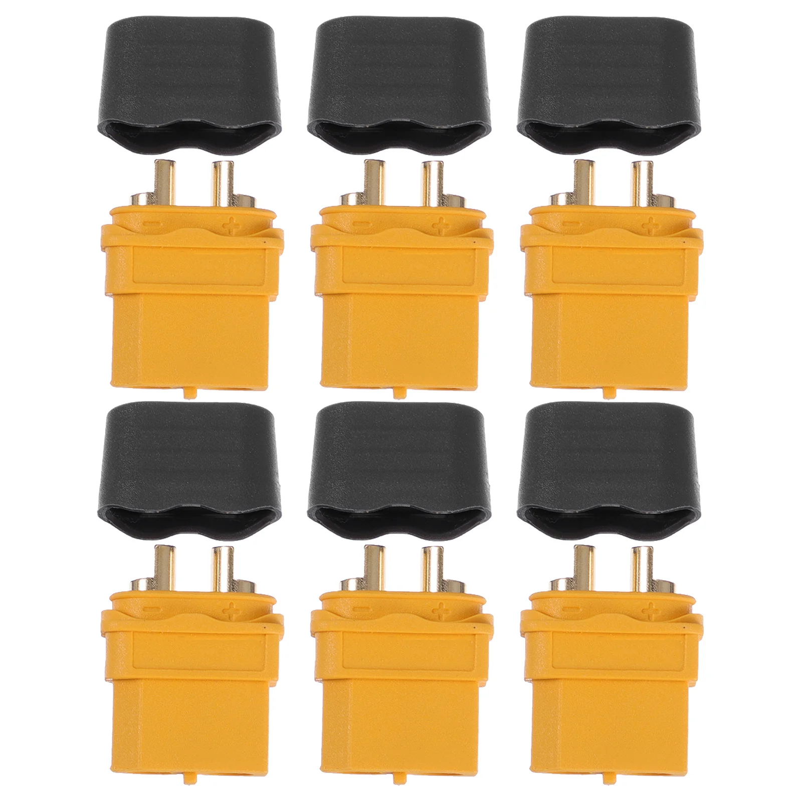 

6pcs Xt60H-F Female Power Durable Bullet Connectors For Rc Lipo Batteries Drones Cars Vehicles Connectors For Practical