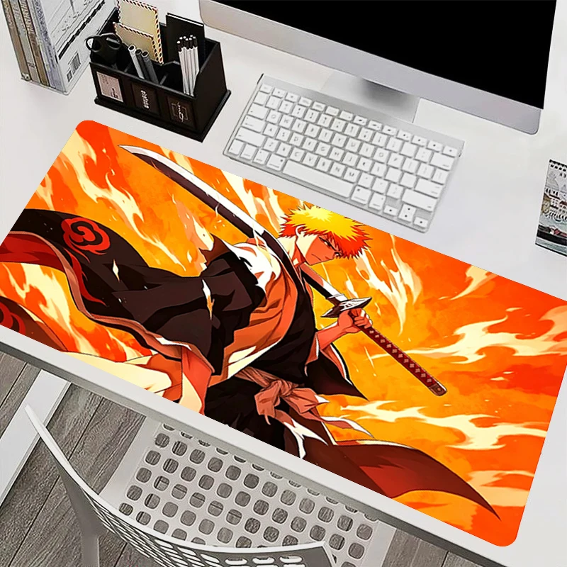 HD Print Anime Mouse pad BLEACH Computer Desk Mat Large Gamer Keyboard Pad Anti Skid Gaming Carpet Office MousePad For Best Gift