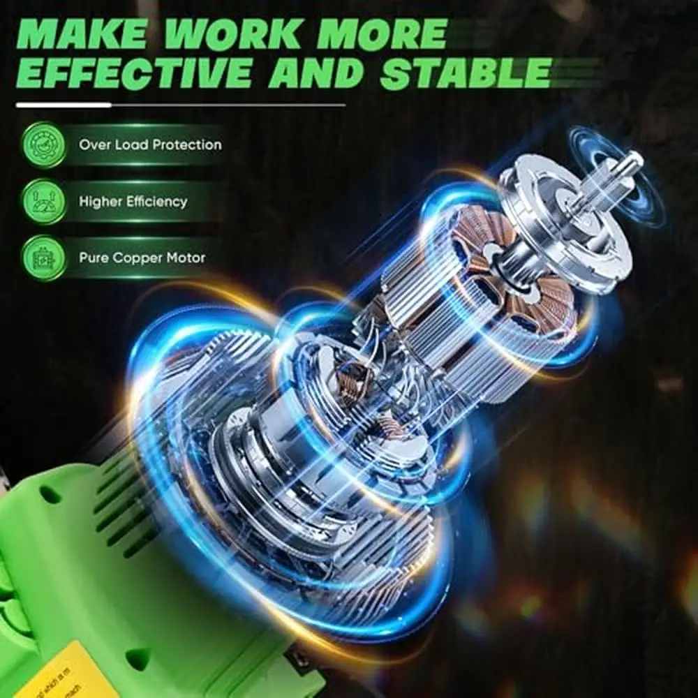 6 Inch Mini Chainsaw Pole Saw Pole Hedge Trimmer Tree Trimming Powerful Motor Rechargeable Large Capacity Battery Versatile Tool