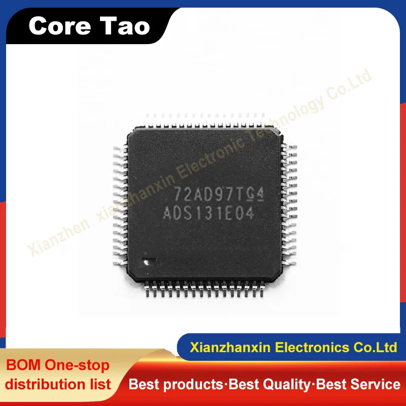 1pcs/Lot ADS131E04 IPAGR Marking ADS131E04 TQFP-64 24-bit Delta-sigma ADC ADS131E04 IC chips in stock